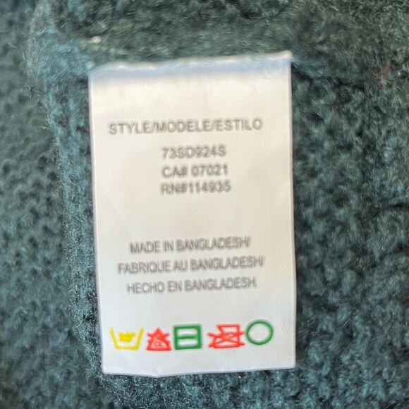 Cloth By Design | Sweater Dress Women’s Size S Oversized Green Knit Long Sleeve - Picture 8 of 8